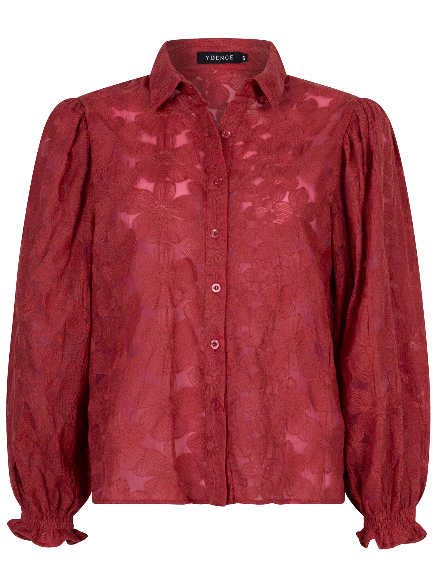 Blouse Birdie - ruby red