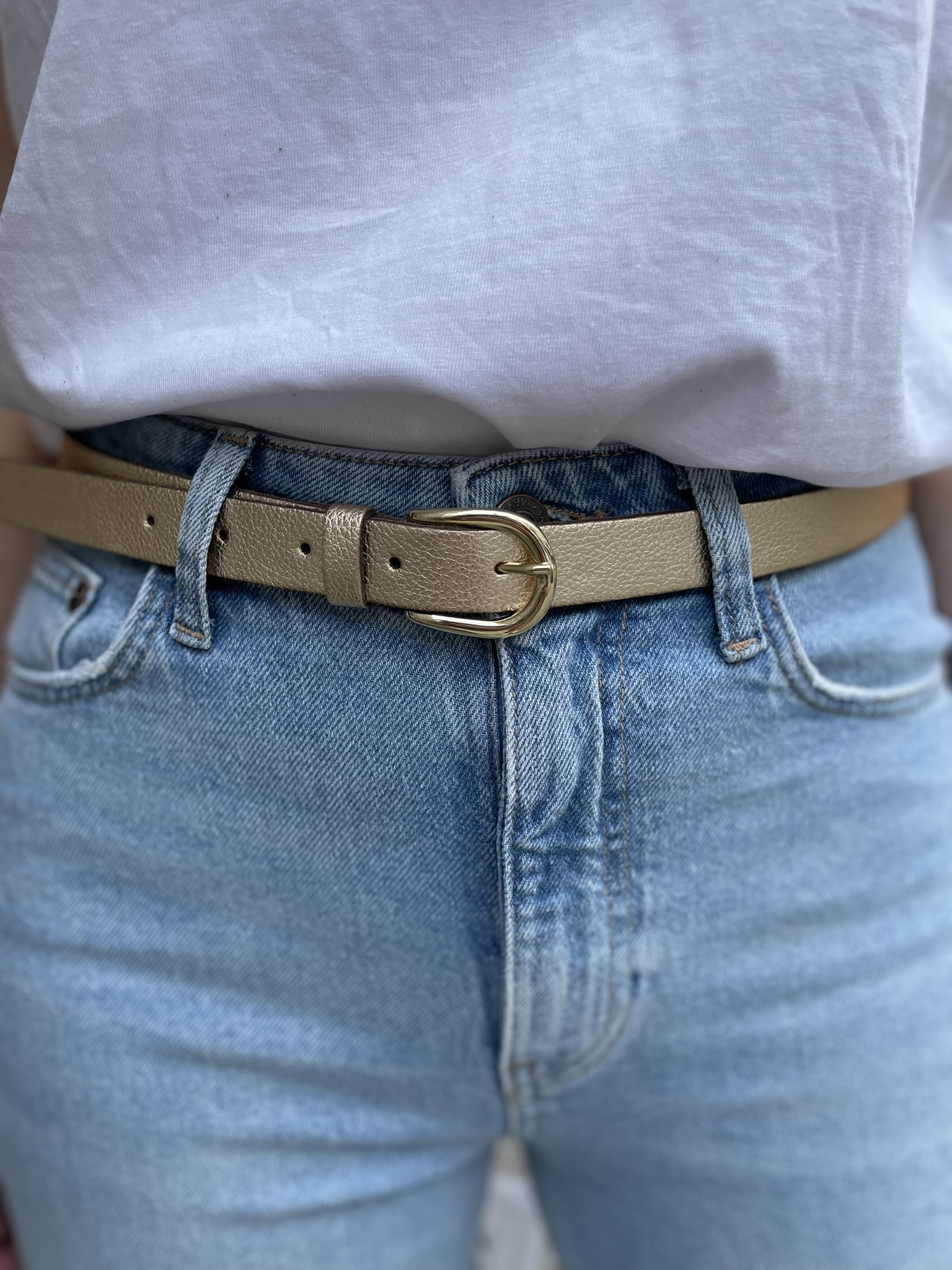 Small Metallic Belt
