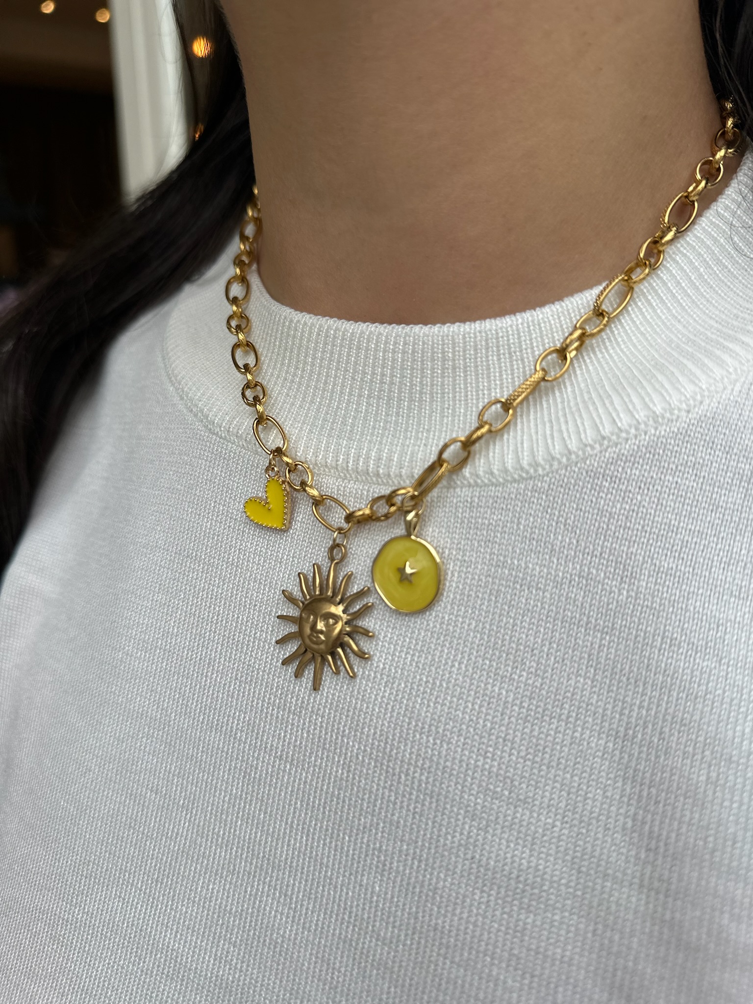 Yellow Sun necklace